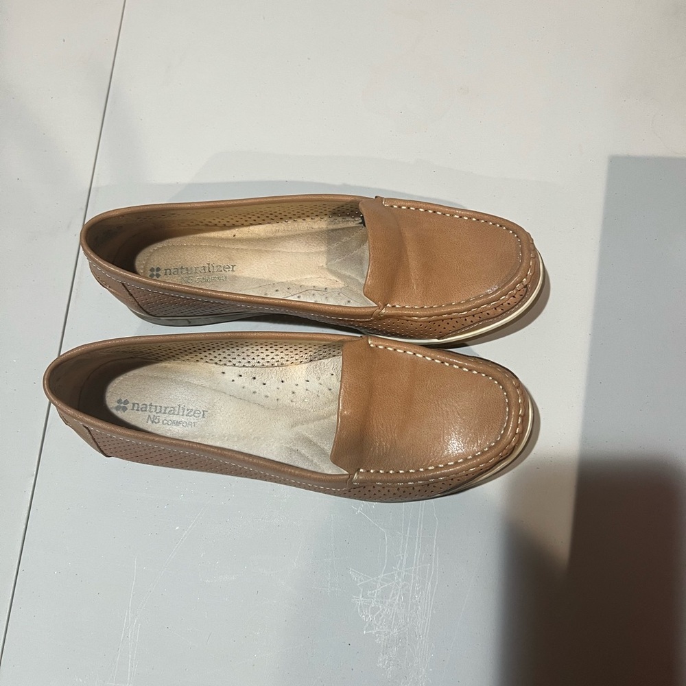 Tan loafers